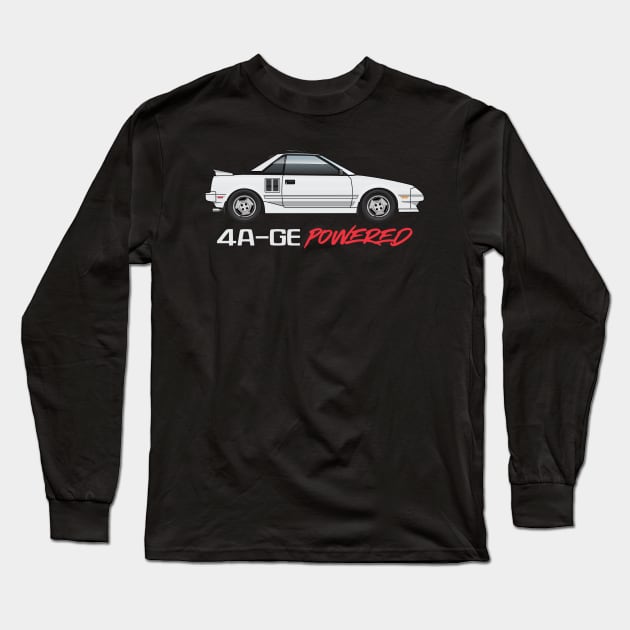 Powered-White Long Sleeve T-Shirt by JRCustoms44